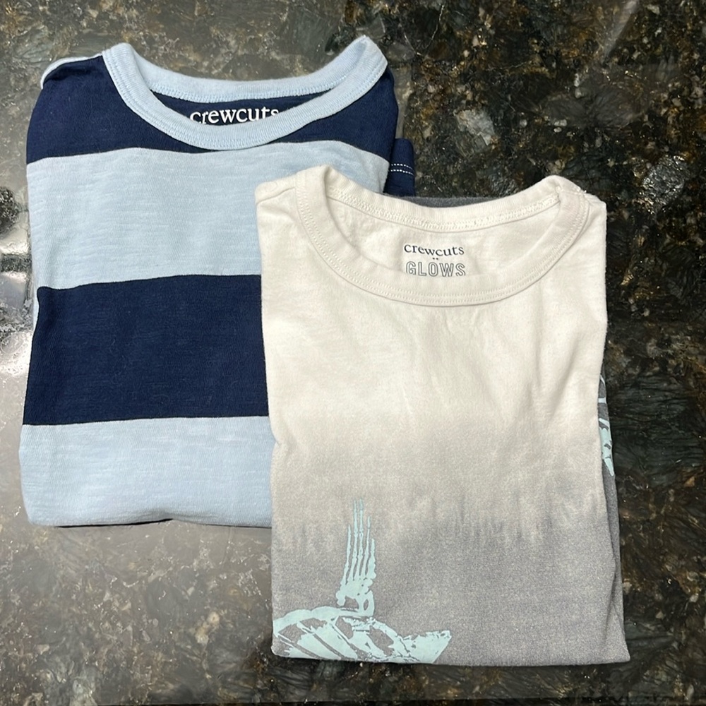 Crewcuts boys Ts bundle, including cool glow in the dark short-sleeve